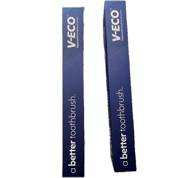 V-Eco Replaceable Brush Head System 2 Sets Of Innovative Brush & Heads NEW - Picture 7 of 8
